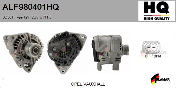 FLAMAR ALF980401HQ - Генератор autospares.lv