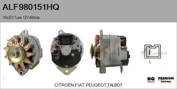 FLAMAR ALF980151HQ - Генератор autospares.lv