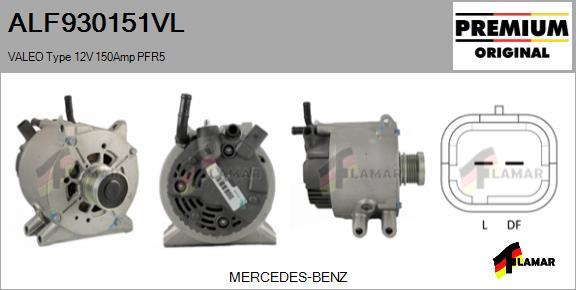 FLAMAR ALF930151VL - Генератор autospares.lv