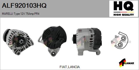 FLAMAR ALF920103HQ - Генератор autospares.lv