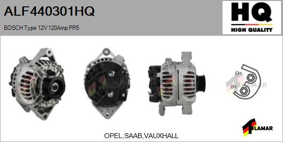 FLAMAR ALF440301HQ - Генератор autospares.lv