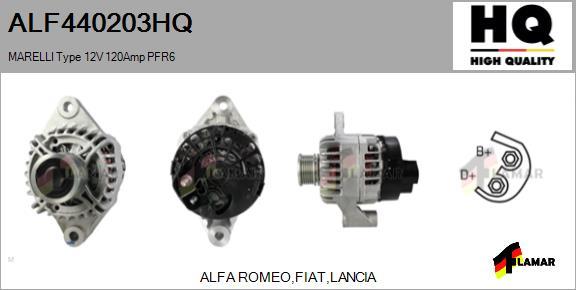 FLAMAR ALF440203HQ - Генератор autospares.lv
