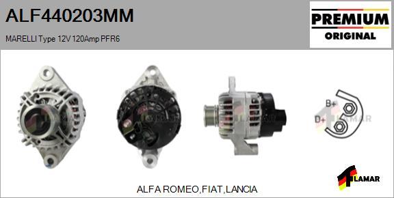 FLAMAR ALF440203MM - Генератор autospares.lv