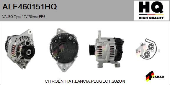 FLAMAR ALF460151HQ - Генератор autospares.lv