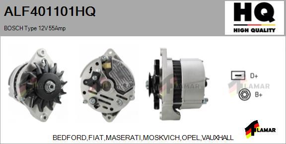 FLAMAR ALF401101HQ - Генератор autospares.lv