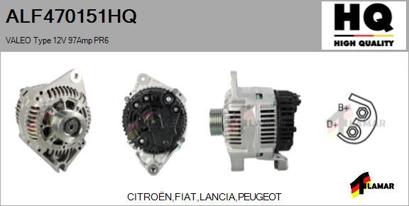 FLAMAR ALF470151HQ - Генератор autospares.lv