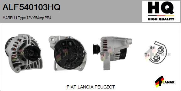 FLAMAR ALF540103HQ - Генератор autospares.lv