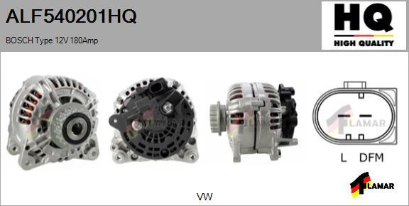 FLAMAR ALF540201HQ - Генератор autospares.lv