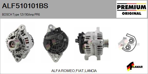 FLAMAR ALF510101BS - Генератор autospares.lv