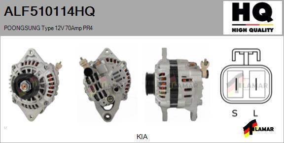 FLAMAR ALF510114HQ - Генератор autospares.lv