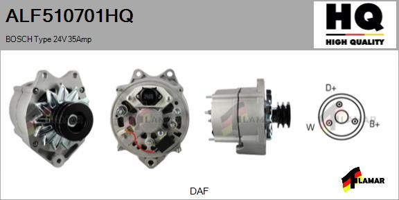 FLAMAR ALF510701HQ - Генератор autospares.lv