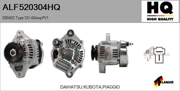 FLAMAR ALF520304HQ - Генератор autospares.lv