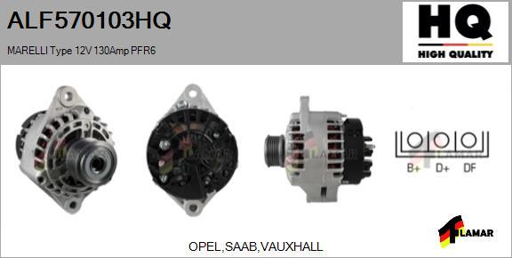 FLAMAR ALF570103HQ - Генератор autospares.lv