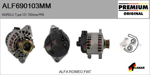 FLAMAR ALF690103MM - Генератор autospares.lv