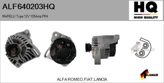 FLAMAR ALF640203HQ - Генератор autospares.lv