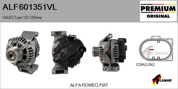 FLAMAR ALF601351VL - Генератор autospares.lv