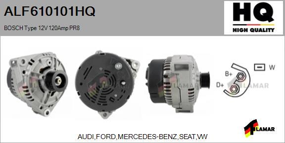 FLAMAR ALF610101HQ - Генератор autospares.lv