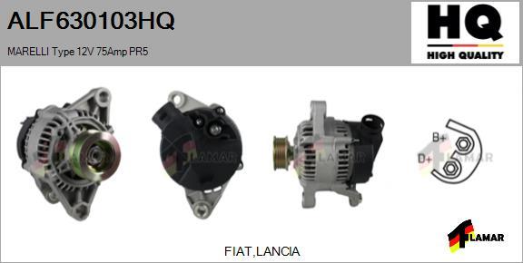 FLAMAR ALF630103HQ - Генератор autospares.lv