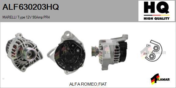 FLAMAR ALF630203HQ - Генератор autospares.lv