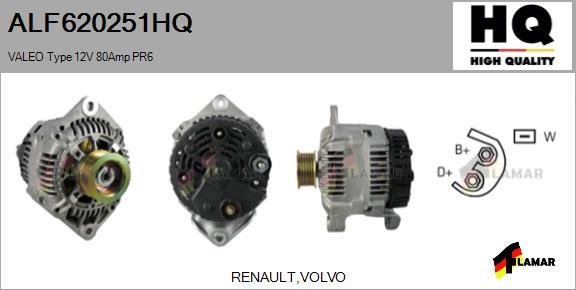 FLAMAR ALF620251HQ - Генератор autospares.lv