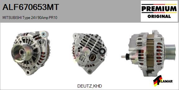 FLAMAR ALF670653MT - Генератор autospares.lv