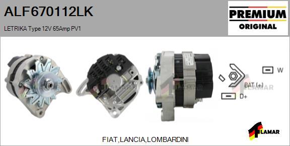 FLAMAR ALF670112LK - Генератор autospares.lv