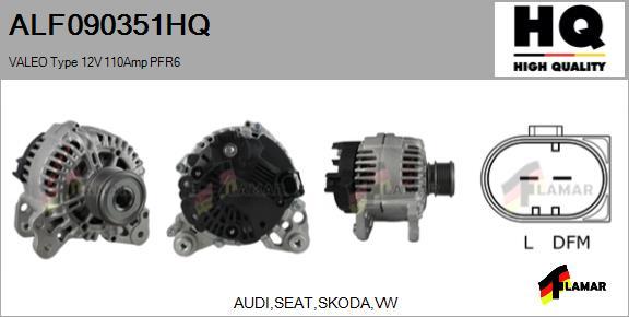 FLAMAR ALF090351HQ - Генератор autospares.lv