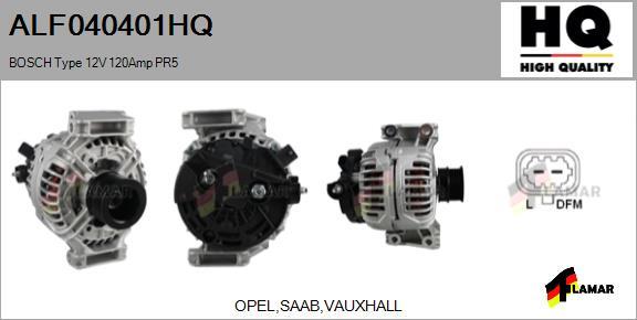 FLAMAR ALF040401HQ - Генератор autospares.lv