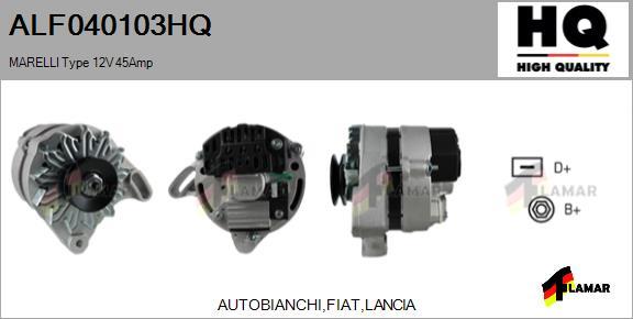 FLAMAR ALF040103HQ - Генератор autospares.lv