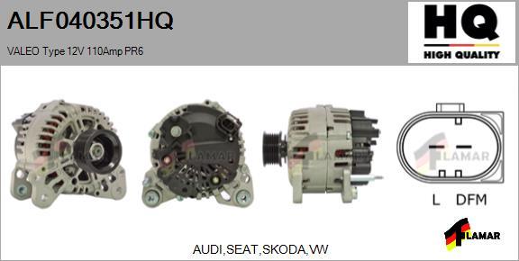 FLAMAR ALF040351HQ - Генератор autospares.lv