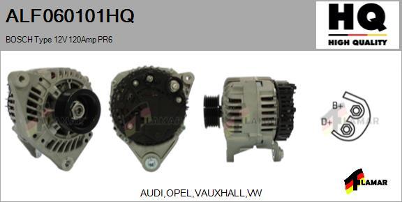 FLAMAR ALF060101HQ - Генератор autospares.lv