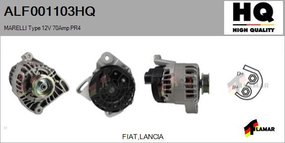 FLAMAR ALF001103HQ - Генератор autospares.lv