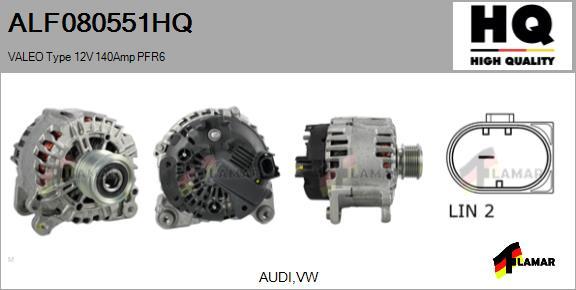 FLAMAR ALF080551HQ - Генератор autospares.lv