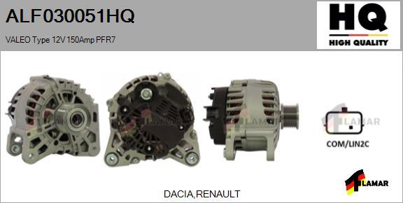 FLAMAR ALF030051HQ - Генератор autospares.lv