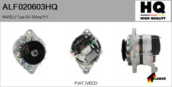 FLAMAR ALF020603HQ - Генератор autospares.lv