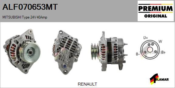 FLAMAR ALF070653MT - Генератор autospares.lv