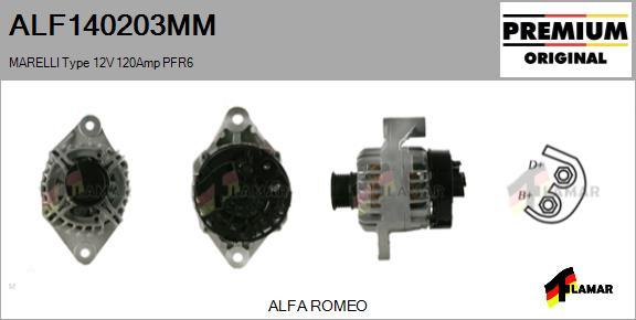 FLAMAR ALF140203MM - Генератор autospares.lv