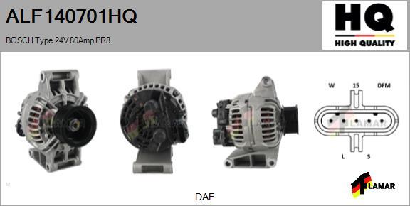 FLAMAR ALF140701HQ - Генератор autospares.lv