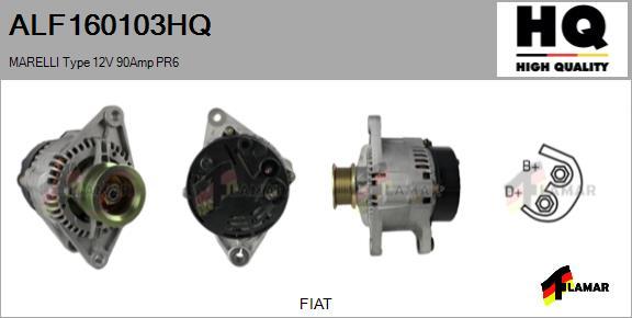 FLAMAR ALF160103HQ - Генератор autospares.lv