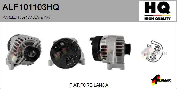 FLAMAR ALF101103HQ - Генератор autospares.lv