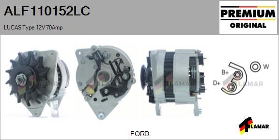 FLAMAR ALF110152LC - Генератор autospares.lv