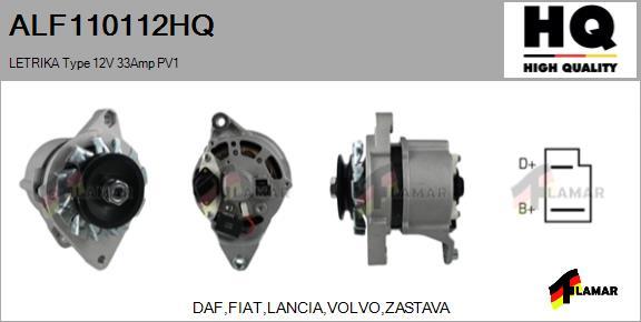 FLAMAR ALF110112HQ - Генератор autospares.lv