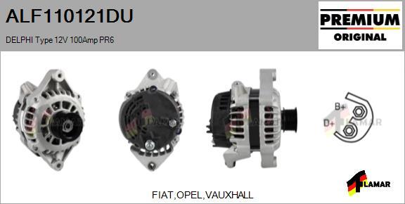 FLAMAR ALF110121DU - Генератор autospares.lv