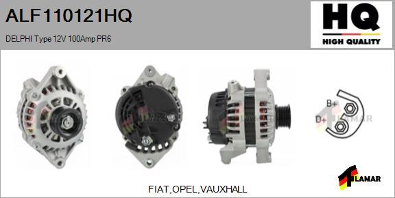 FLAMAR ALF110121HQ - Генератор autospares.lv