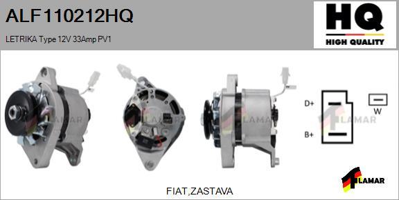 FLAMAR ALF110212HQ - Генератор autospares.lv