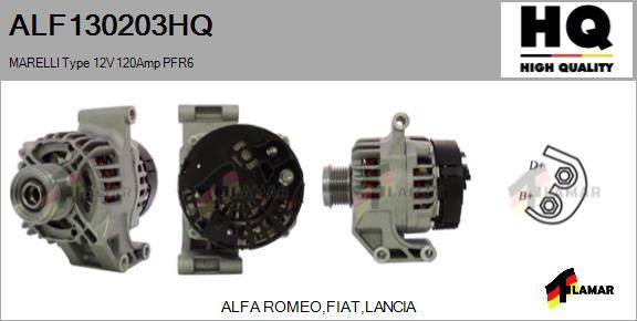 FLAMAR ALF130203HQ - Генератор autospares.lv