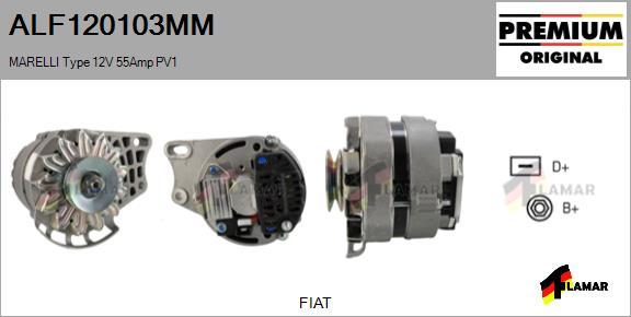 FLAMAR ALF120103MM - Генератор autospares.lv