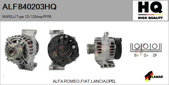 FLAMAR ALF840203HQ - Генератор autospares.lv