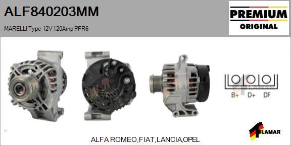 FLAMAR ALF840203MM - Генератор autospares.lv