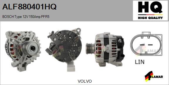 FLAMAR ALF880401HQ - Генератор autospares.lv